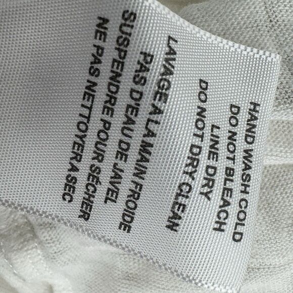 JOIE White linen burnout long sleeve button down duste cardigan womens size XS - Picture 7 of 7